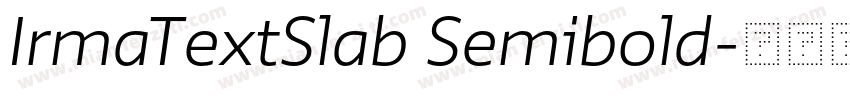 IrmaTextSlab Semibold字体转换